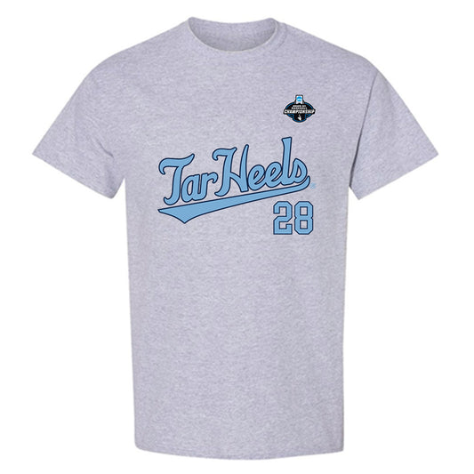 UNC - NCAA Baseball : Jadyn Nunez - NCAA® Replica Shersey T-Shirt-0