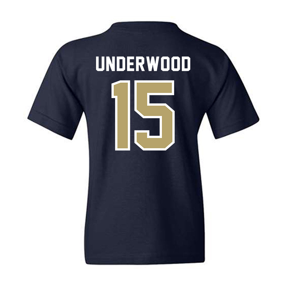 Georgia Tech - NCAA Baseball : Cooper Underwood - NCAA® Replica Shersey Youth T-Shirt-1