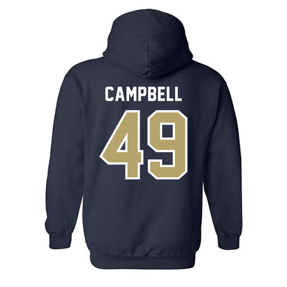 Georgia Tech - NCAA Baseball : Kayden Campbell - NCAA® Replica Shersey Hooded Sweatshirt-1