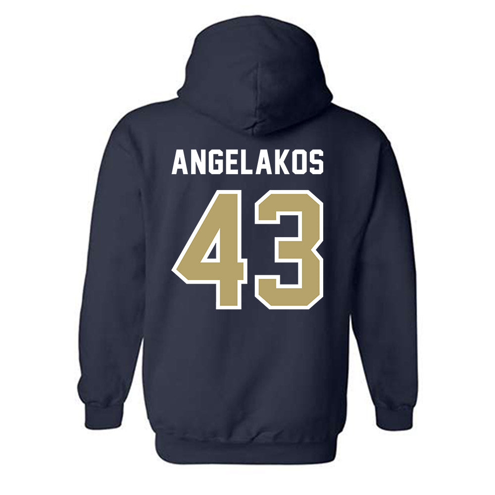 Georgia Tech - NCAA Baseball : Dimitri Angelakos - NCAA® Replica Shersey Hooded Sweatshirt-1