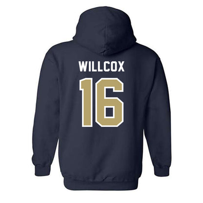 Georgia Tech - NCAA Baseball : Charlie Willcox - NCAA® Replica Shersey Hooded Sweatshirt-1