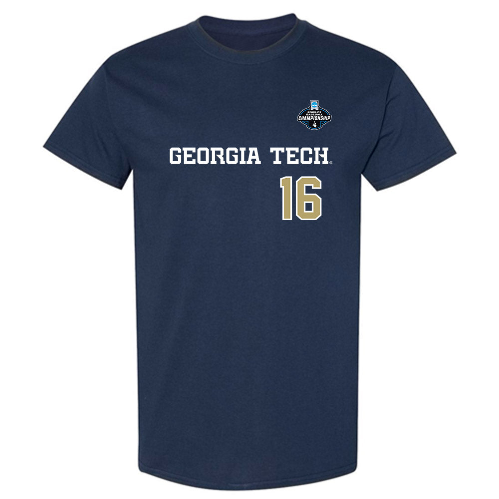 Georgia Tech - NCAA Baseball : Charlie Willcox - NCAA® Replica Shersey T-Shirt-0