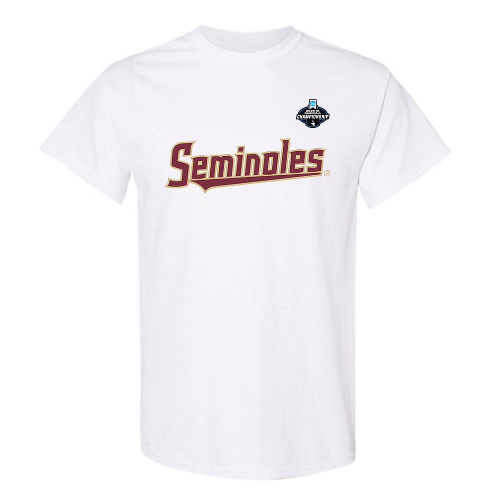 FSU - NCAA Baseball : Noah Sheffield - NCAA® Tournament Replica Shersey T-Shirt-0