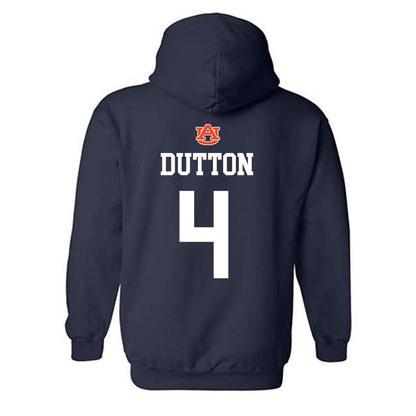 Auburn - NCAA Baseball : Andrew Dutton - NCAA® Replica Shersey Hooded Sweatshirt-1