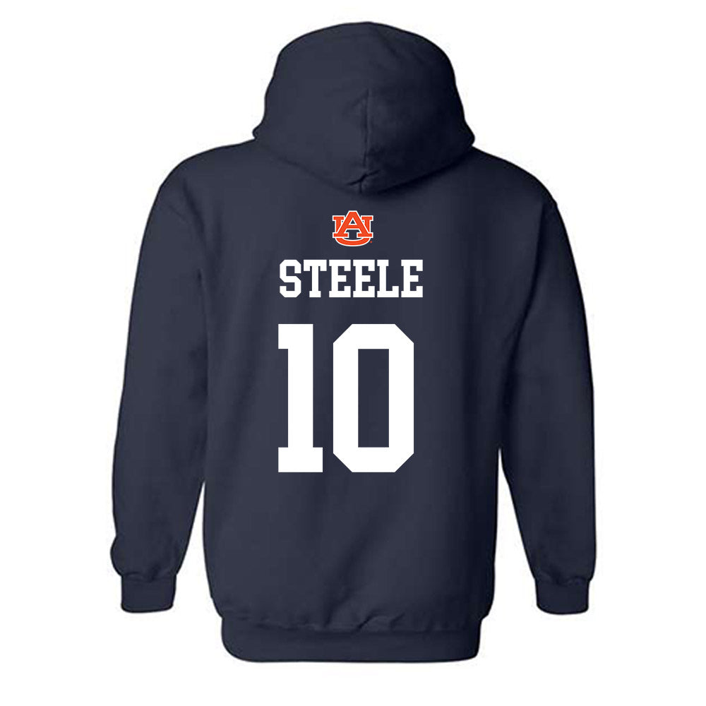 Auburn - NCAA Baseball : Lucas Steele - NCAA® Replica Shersey Hooded Sweatshirt-1