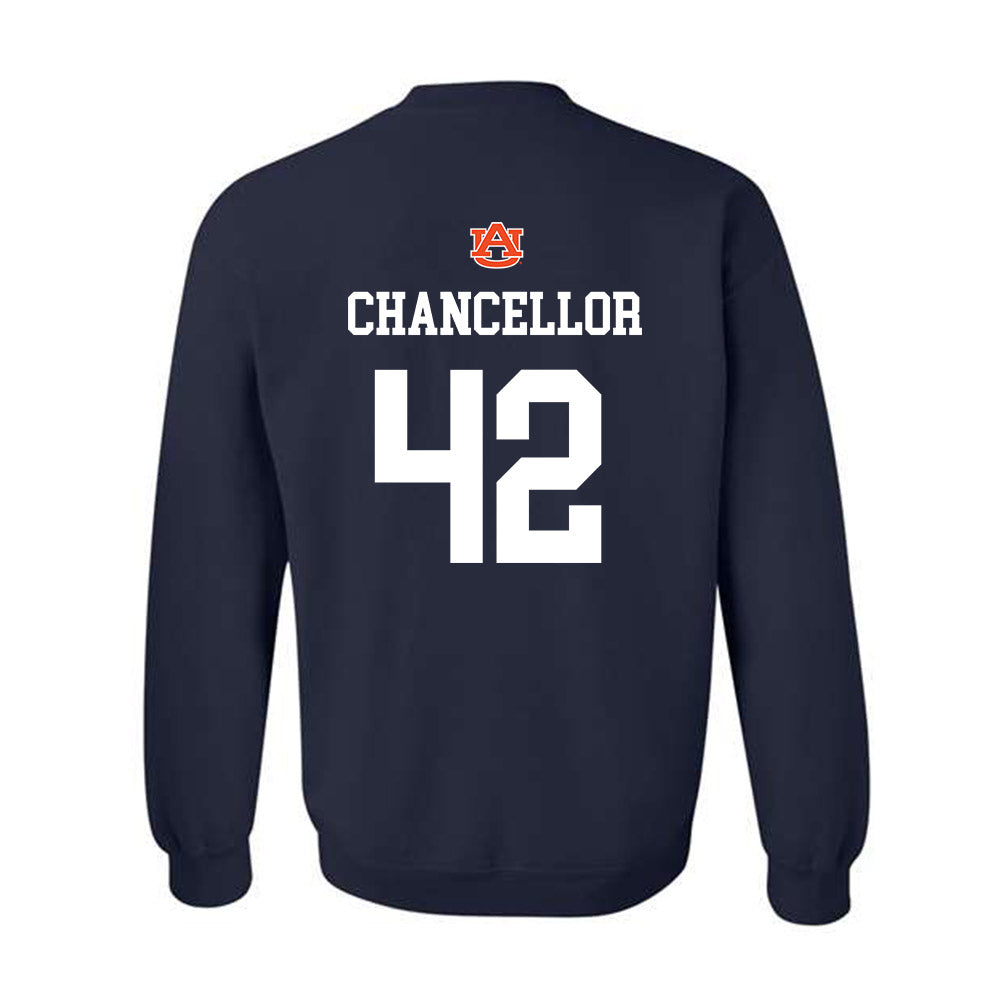 Auburn - NCAA Baseball : Abe Chancellor - NCAA® Replica Shersey Crewneck Sweatshirt-1