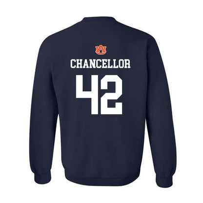 Auburn - NCAA Baseball : Abe Chancellor - NCAA® Replica Shersey Crewneck Sweatshirt-1