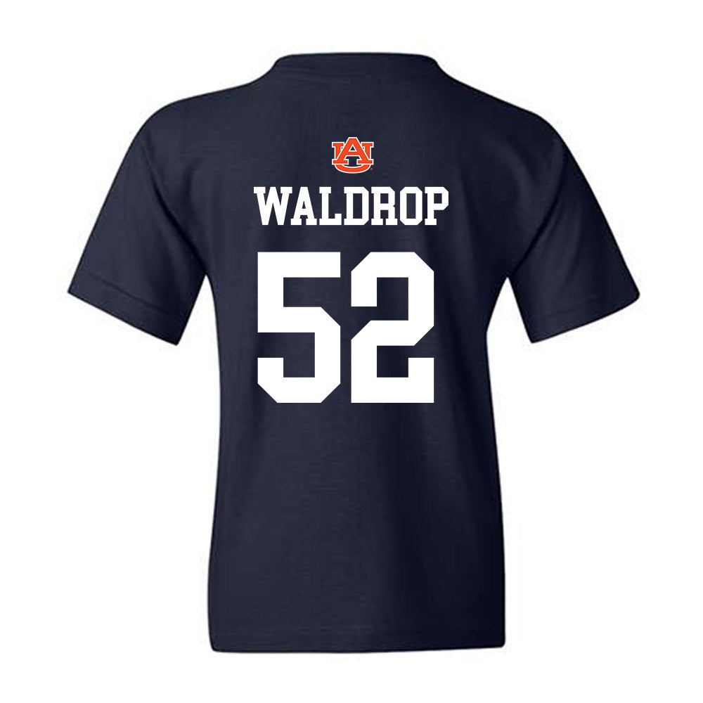 Auburn - NCAA Baseball : Tanner Waldrop - NCAA® Replica Shersey Youth T-Shirt-1