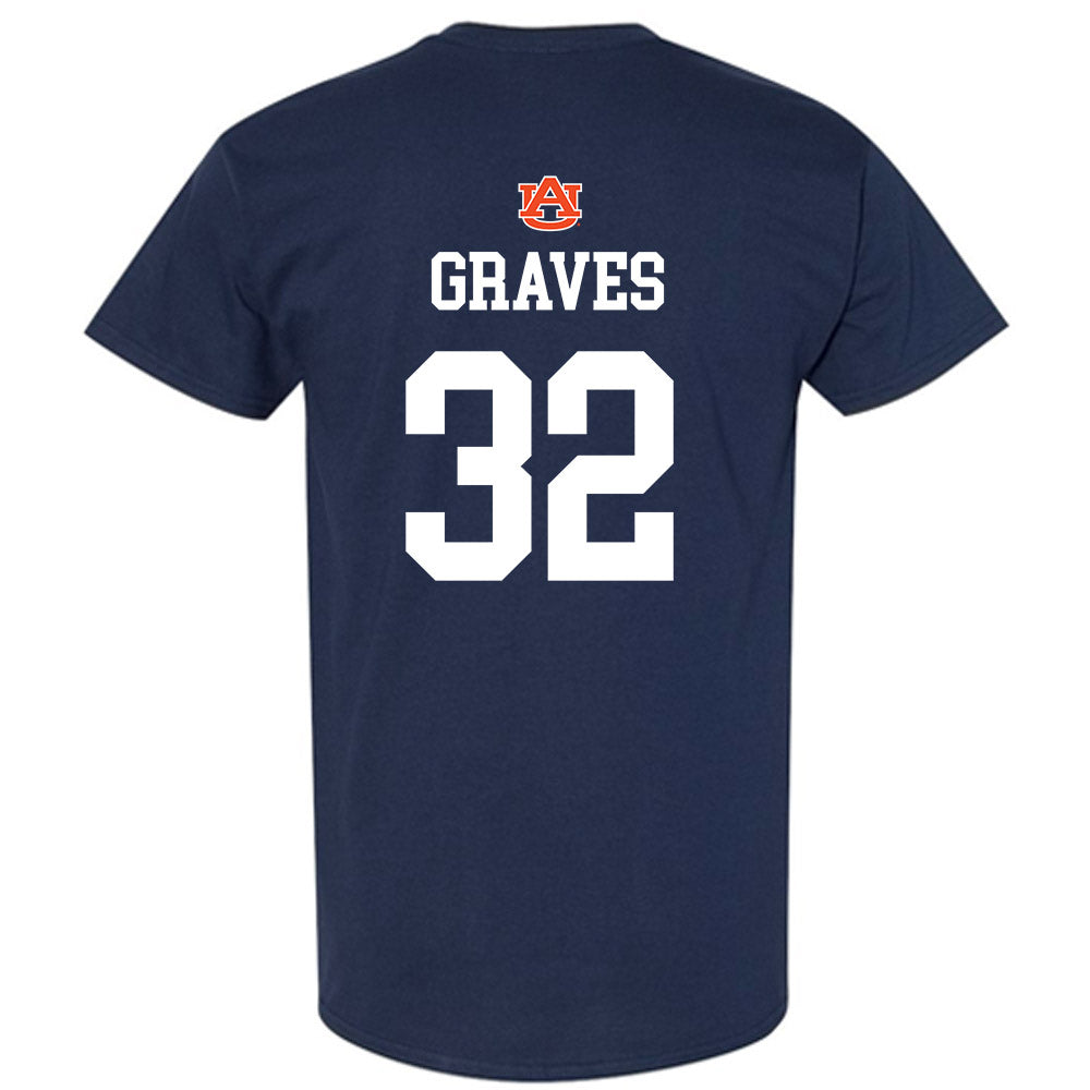 Auburn - NCAA Baseball : Griffin Graves - NCAA® Replica Shersey T-Shirt-1