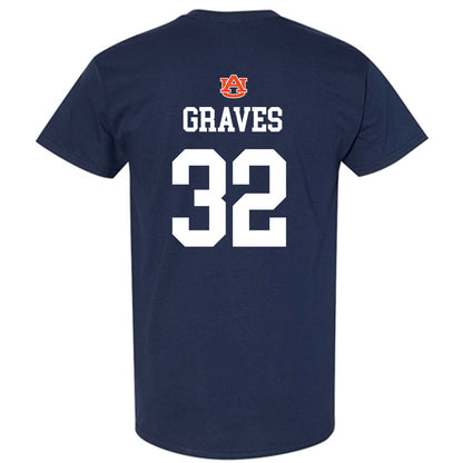 Auburn - NCAA Baseball : Griffin Graves - NCAA® Replica Shersey T-Shirt-1
