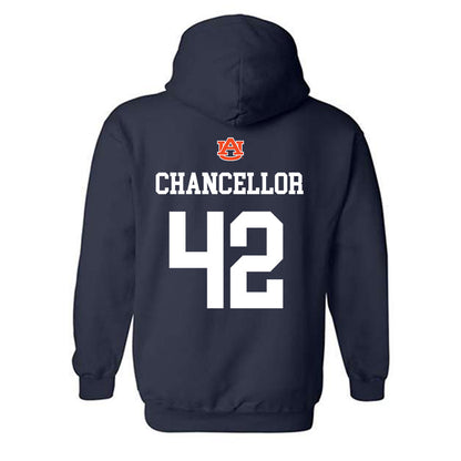 Auburn - NCAA Baseball : Abe Chancellor - NCAA® Replica Shersey Hooded Sweatshirt-1
