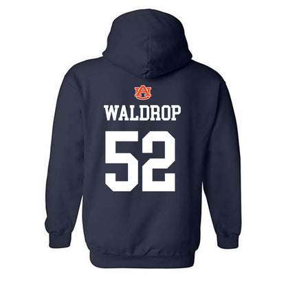 Auburn - NCAA Baseball : Tanner Waldrop - NCAA® Replica Shersey Hooded Sweatshirt-1