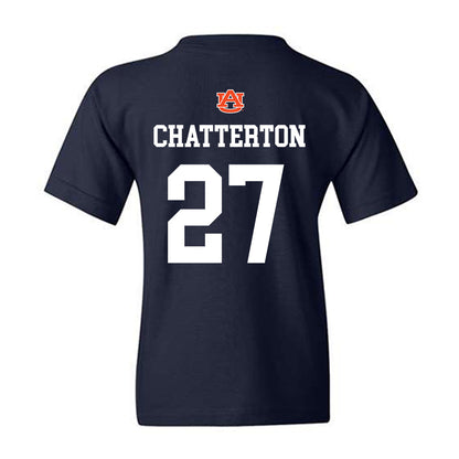 Auburn - NCAA Baseball : Christian Chatterton - NCAA® Replica Shersey Youth T-Shirt-1