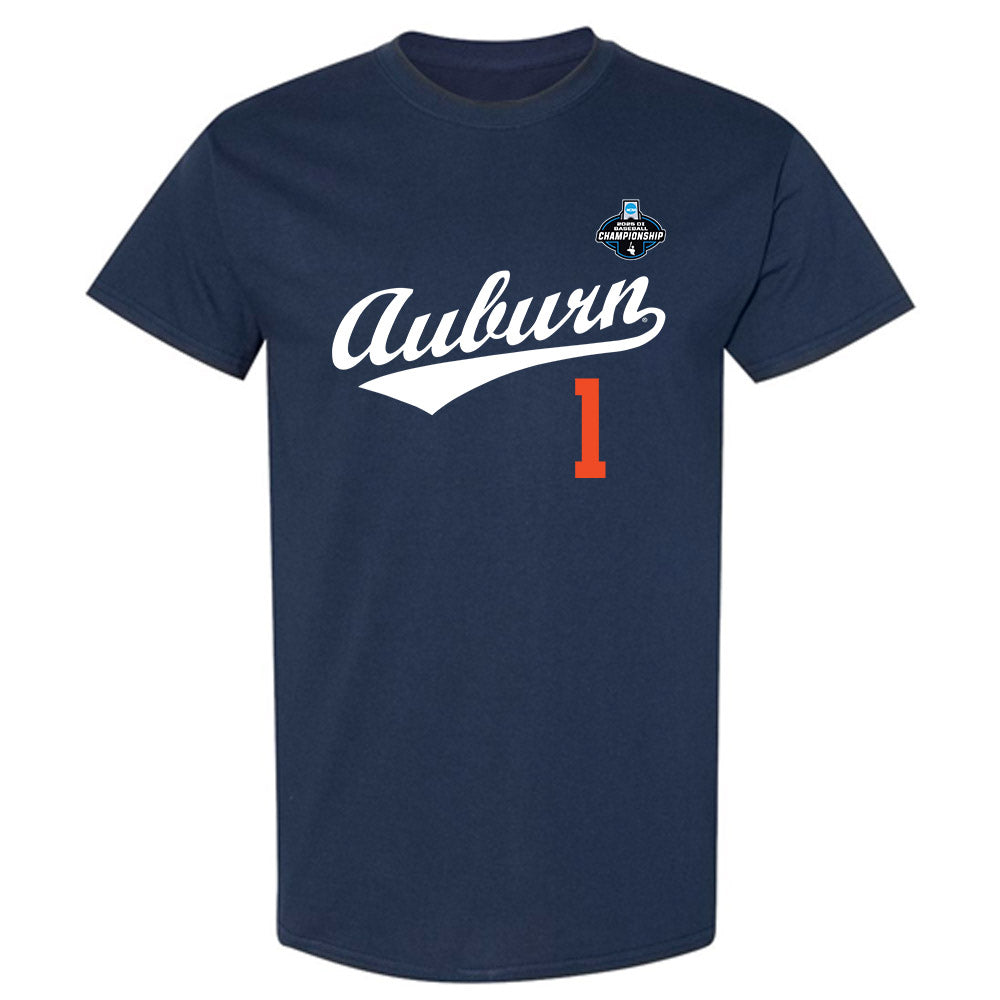 Auburn - NCAA Baseball : Ryne Farber - NCAA® Replica Shersey T-Shirt-0