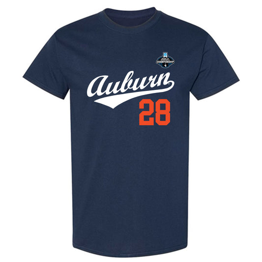 Auburn - NCAA Baseball : Ryan Hetzler - NCAA® Replica Shersey T-Shirt-0