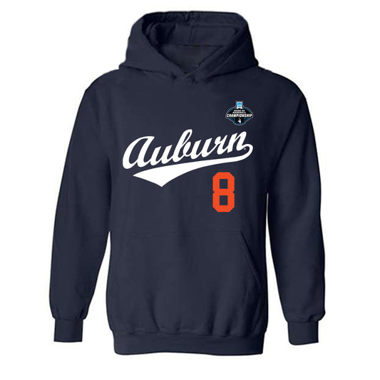 Auburn - NCAA Baseball : Bryson Ware - NCAA® Replica Shersey Hooded Sweatshirt-0