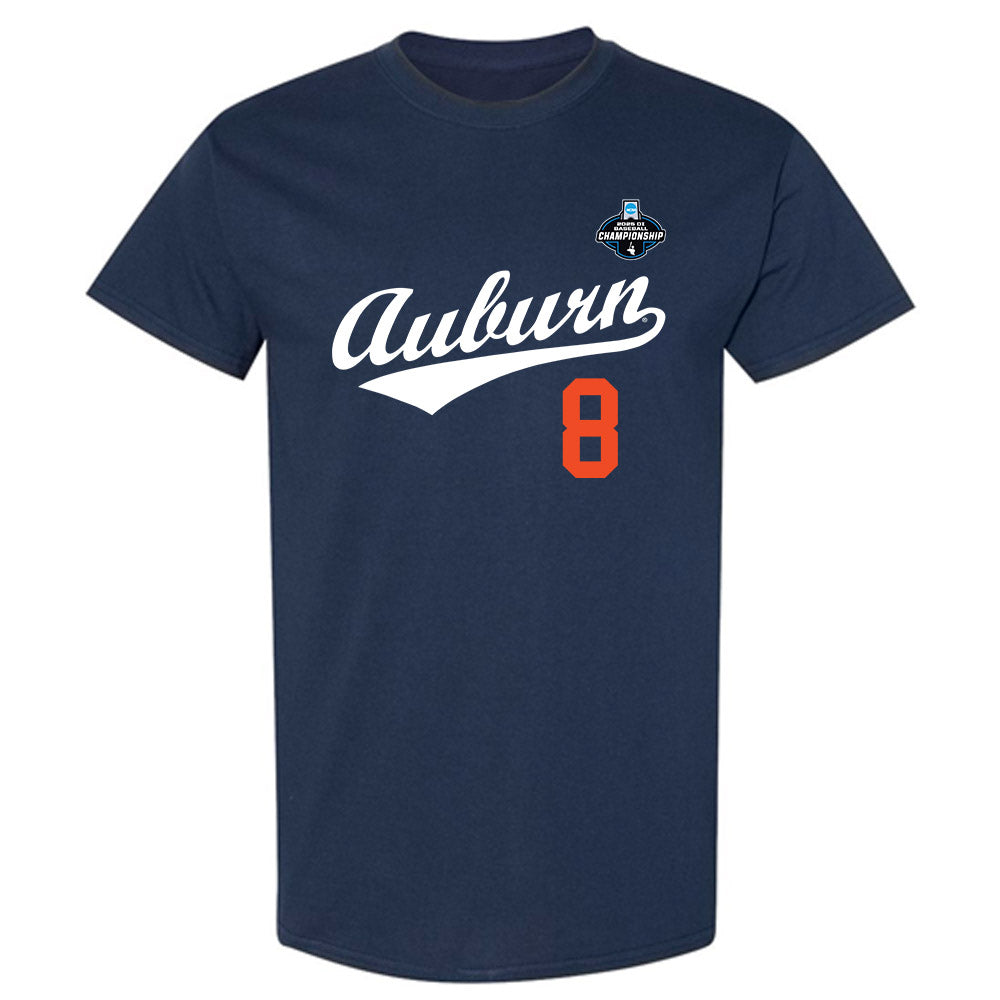 Auburn - NCAA Baseball : Bryson Ware - NCAA® Replica Shersey T-Shirt-0