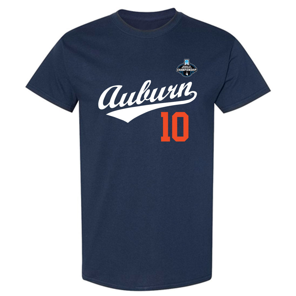 Auburn - NCAA Baseball : Lucas Steele - NCAA® Replica Shersey T-Shirt-0