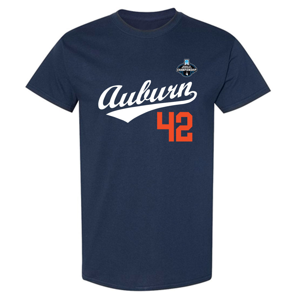 Auburn - NCAA Baseball : Abe Chancellor - NCAA® Replica Shersey T-Shirt-0