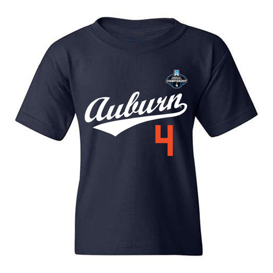 Auburn - NCAA Baseball : Andrew Dutton - NCAA® Replica Shersey Youth T-Shirt-0