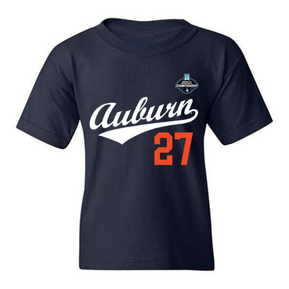 Auburn - NCAA Baseball : Christian Chatterton - NCAA® Replica Shersey Youth T-Shirt-0