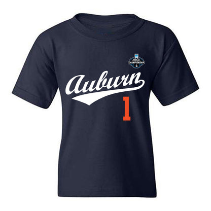 Auburn - NCAA Baseball : Ryne Farber - NCAA® Replica Shersey Youth T-Shirt-0