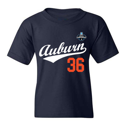 Auburn - NCAA Baseball : Jackson Sanders - NCAA® Replica Shersey Youth T-Shirt-0