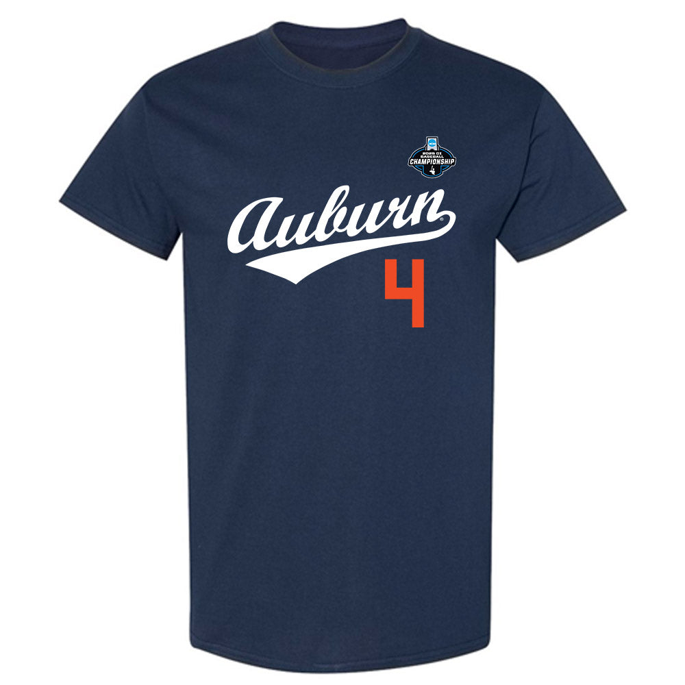 Auburn - NCAA Baseball : Andrew Dutton - NCAA® Replica Shersey T-Shirt-0