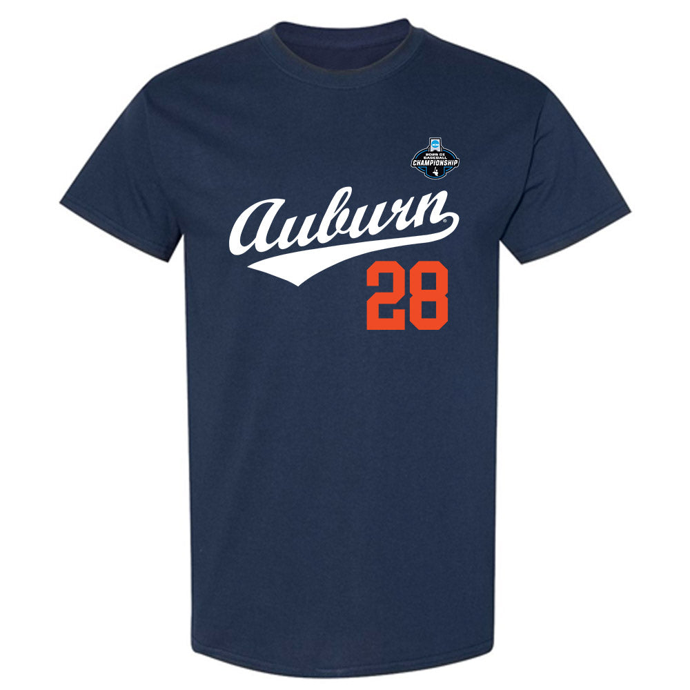 Auburn - NCAA Baseball : Ryan Hetzler - NCAA® Replica Shersey T-Shirt-0