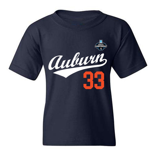 Auburn - NCAA Baseball : Mason Koch - NCAA® Replica Shersey Youth T-Shirt-0