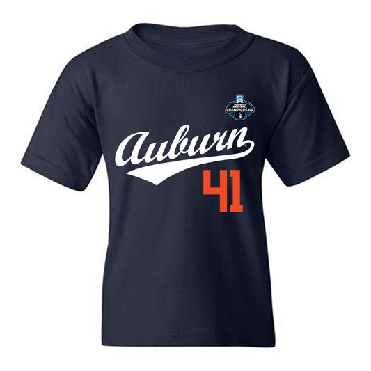 Auburn - NCAA Baseball : LJ Cormier - NCAA® Replica Shersey Youth T-Shirt-0