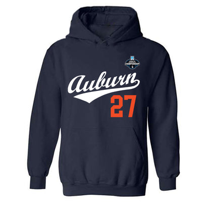 Auburn - NCAA Baseball : Christian Chatterton - NCAA® Replica Shersey Hooded Sweatshirt-0
