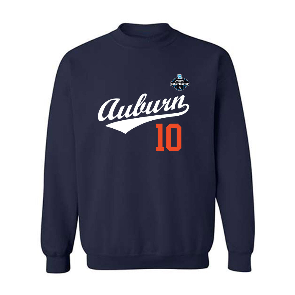 Auburn - NCAA Baseball : Lucas Steele - NCAA® Replica Shersey Crewneck Sweatshirt-0