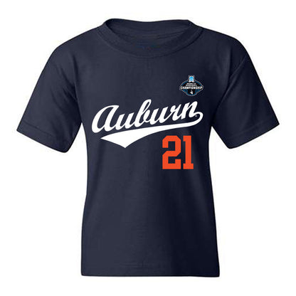 Auburn - NCAA Baseball : Andreas Alvarez - NCAA® Replica Shersey Youth T-Shirt-0