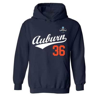 Auburn - NCAA Baseball : Jackson Sanders - NCAA® Replica Shersey Hooded Sweatshirt-0