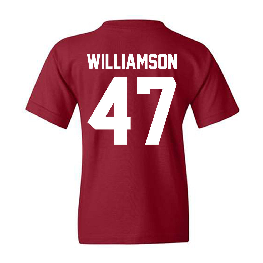 Alabama - NCAA Baseball : Jojo Williamson - NCAA® Replica Shersey Youth T-Shirt-1