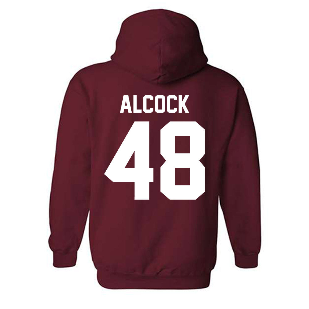 Alabama - NCAA Baseball : Bobby Alcock - NCAA® Replica Shersey Hooded Sweatshirt-1