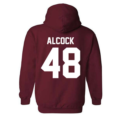 Alabama - NCAA Baseball : Bobby Alcock - NCAA® Replica Shersey Hooded Sweatshirt-1