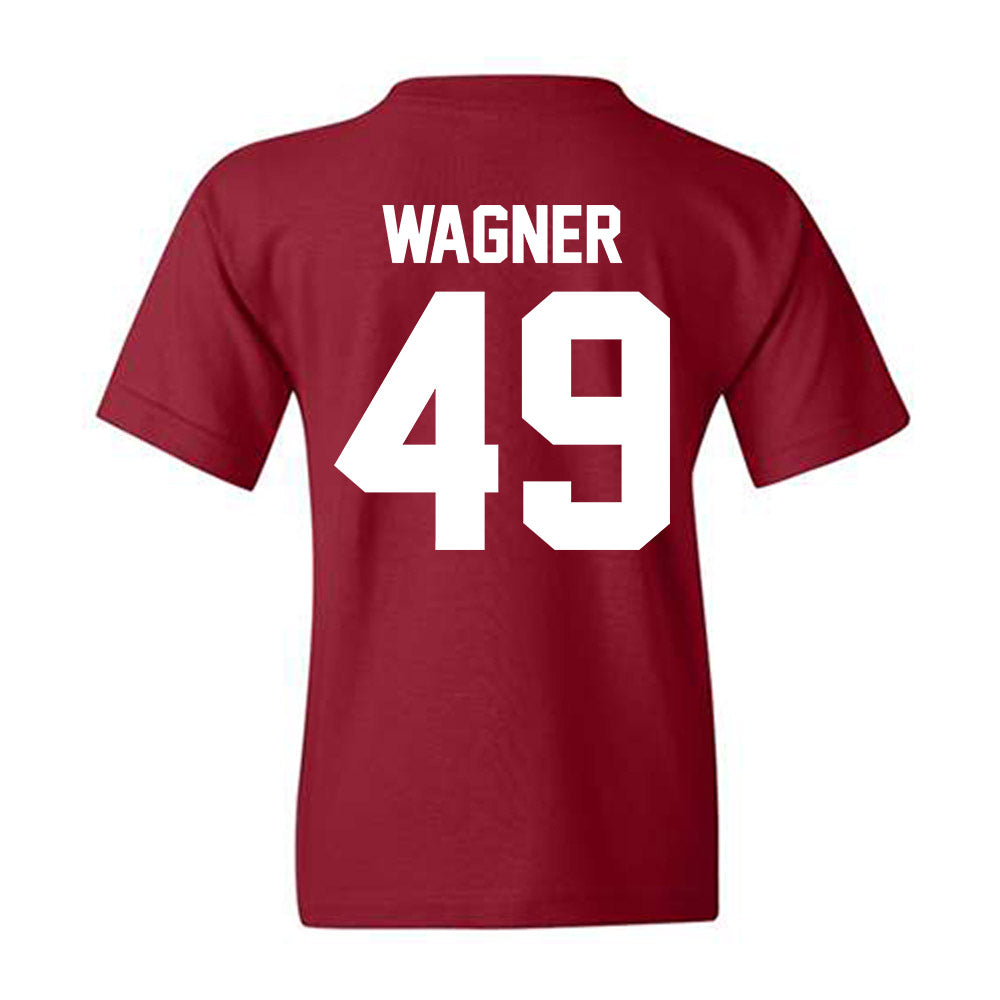 Alabama - NCAA Baseball : Nash Wagner - NCAA® Replica Shersey Youth T-Shirt-1