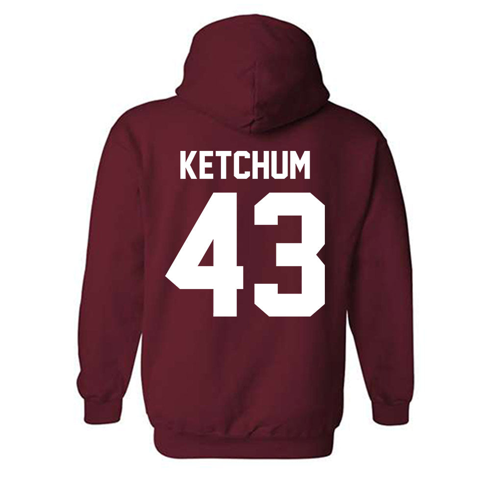 Alabama - NCAA Baseball : Jack Ketchum - NCAA® Replica Shersey Hooded Sweatshirt-1