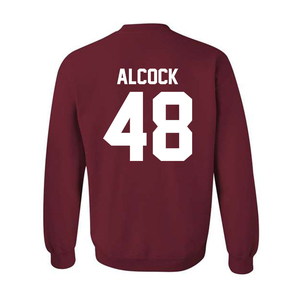 Alabama - NCAA Baseball : Bobby Alcock - NCAA® Replica Shersey Crewneck Sweatshirt-1