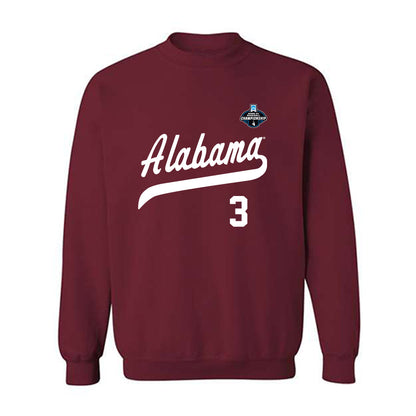 Alabama - NCAA Baseball : Kade Snell - NCAA® Replica Shersey Crewneck Sweatshirt-0