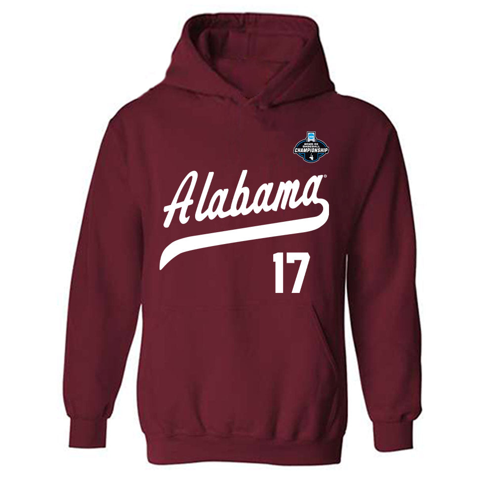 Alabama - NCAA Baseball : Will Plattner - NCAA® Replica Shersey Hooded Sweatshirt-0