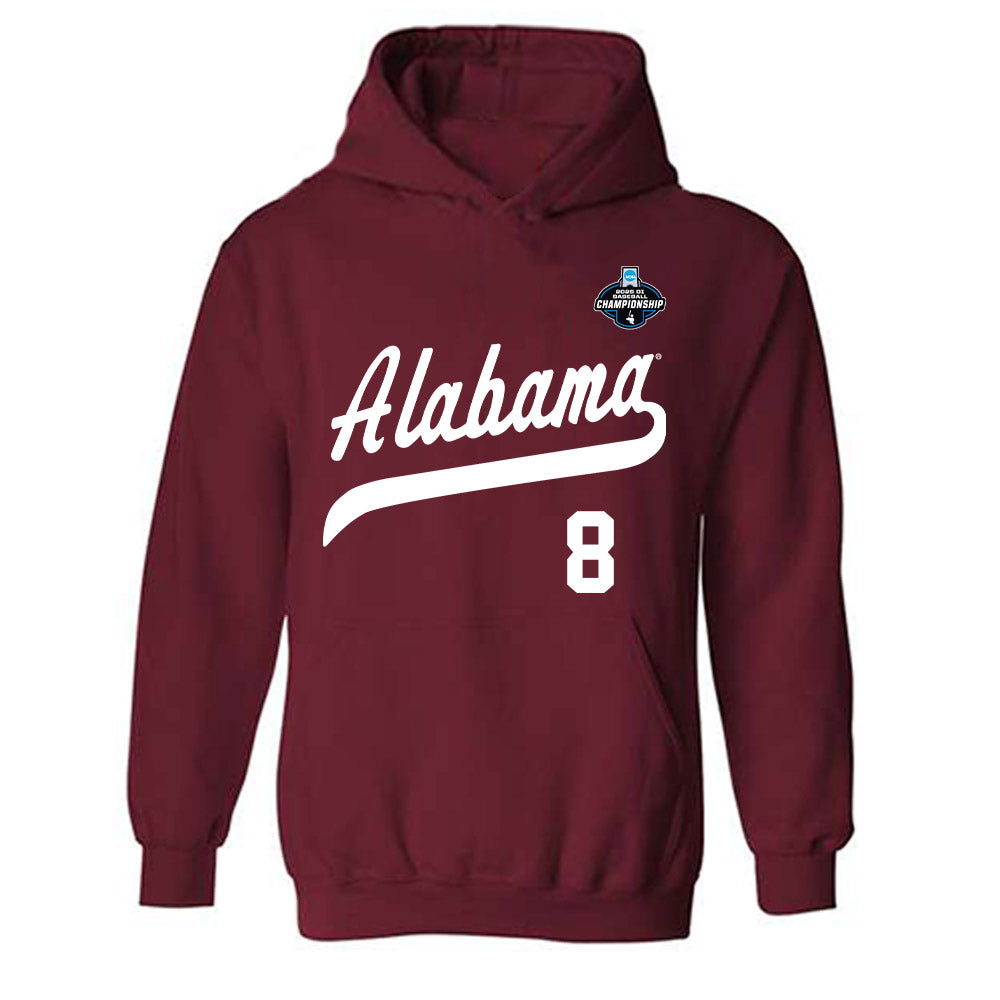 Alabama - NCAA Baseball : Tyler Fay - NCAA® Replica Shersey Hooded Sweatshirt-0