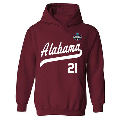 Alabama - NCAA Baseball : Brennen Norton - NCAA® Replica Shersey Hooded Sweatshirt-0
