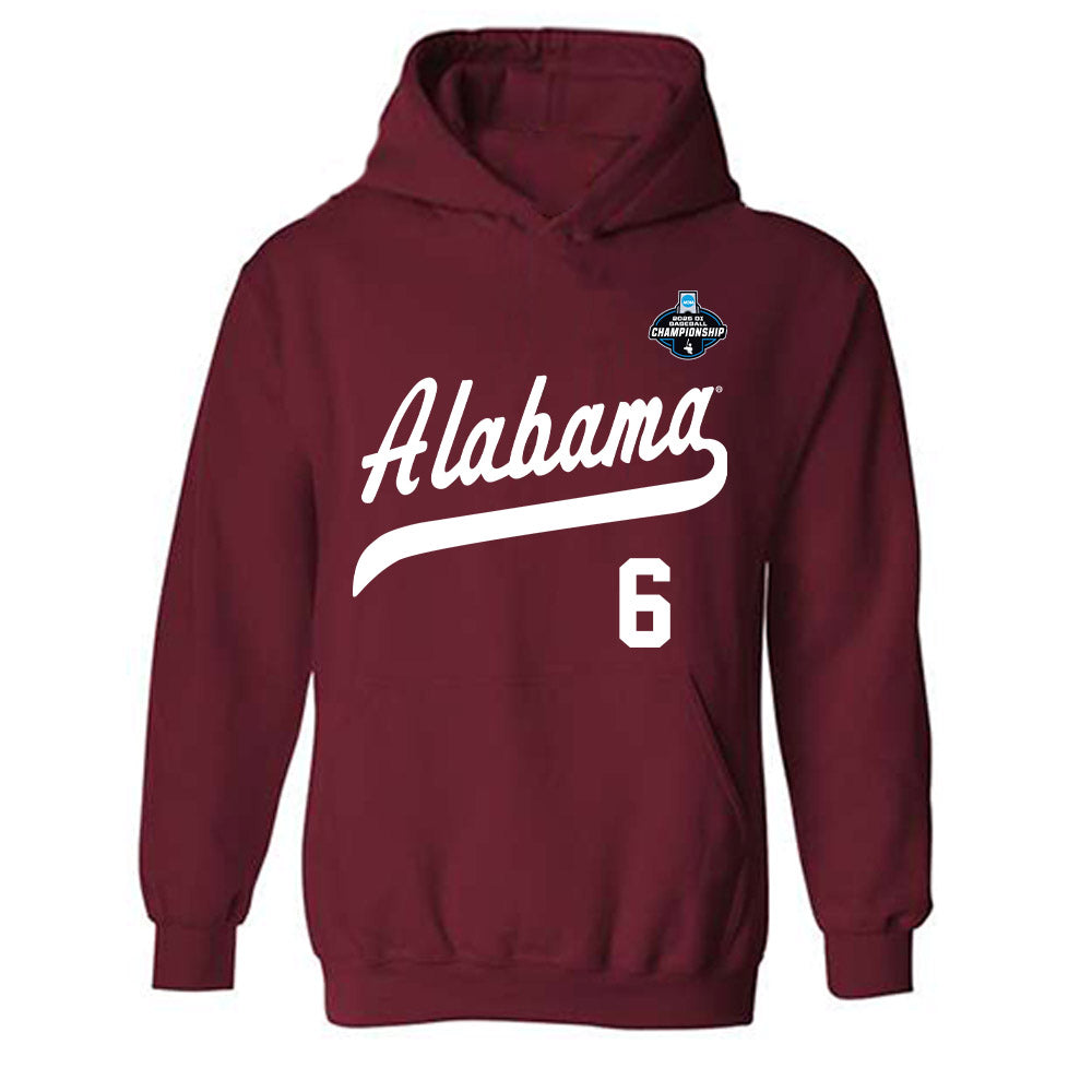 Alabama - NCAA Baseball : Beau Bryans - NCAA® Replica Shersey Hooded Sweatshirt-0