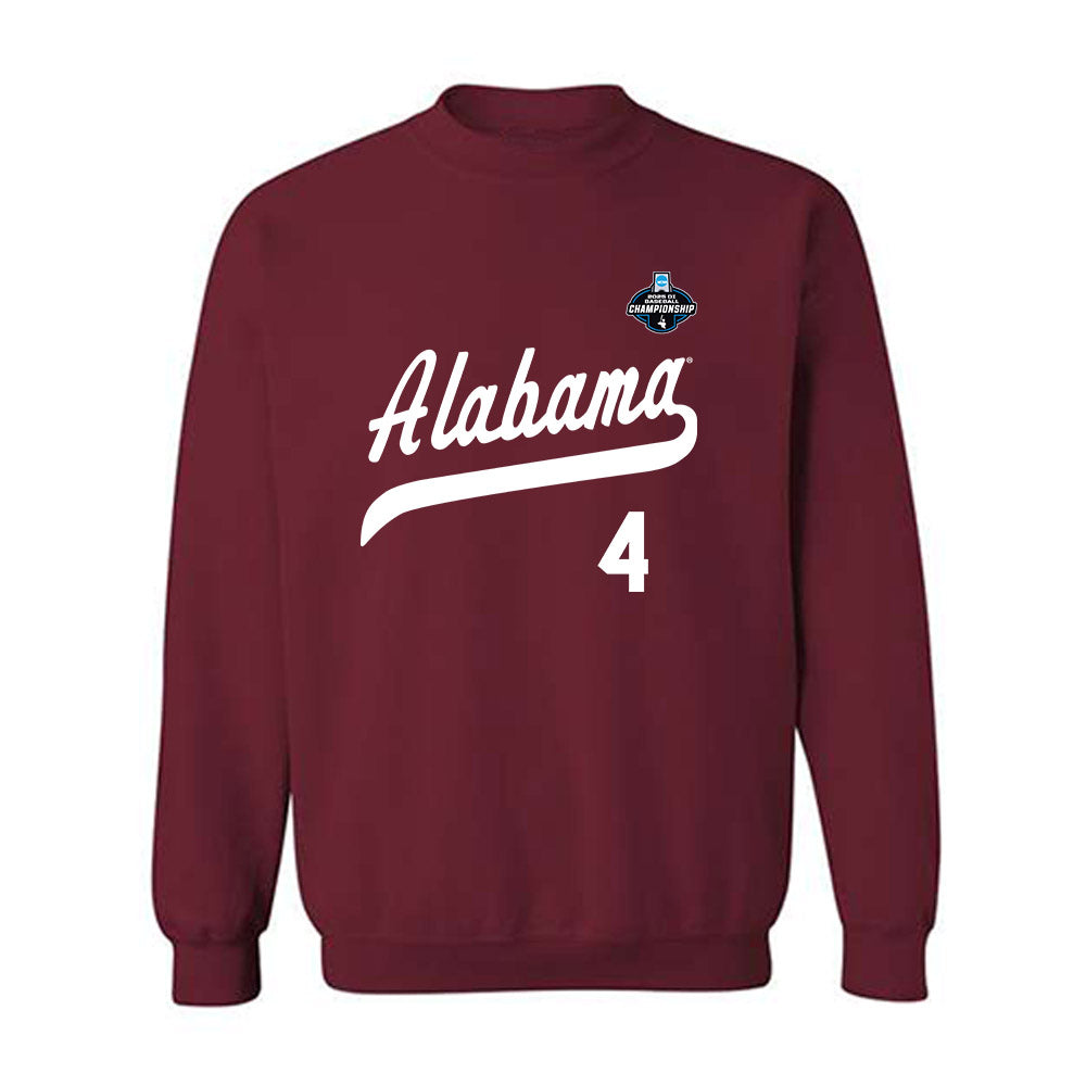 Alabama - NCAA Baseball : Brennan Holt - NCAA® Replica Shersey Crewneck Sweatshirt-0