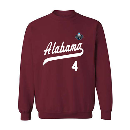 Alabama - NCAA Baseball : Brennan Holt - NCAA® Replica Shersey Crewneck Sweatshirt-0
