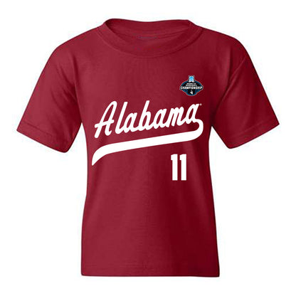 Alabama - NCAA Baseball : Coulson Buchanan - NCAA® Replica Shersey Youth T-Shirt-0