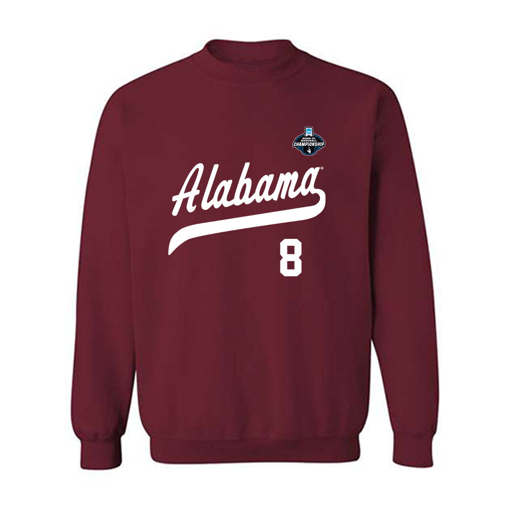 Alabama - NCAA Baseball : Tyler Fay - NCAA® Replica Shersey Crewneck Sweatshirt-0